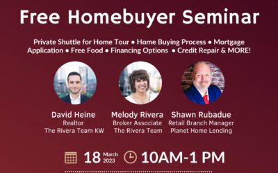 March 18th Free Home Buyer Seminar